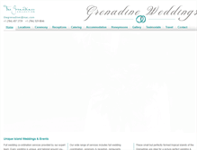 Tablet Screenshot of grenadineweddings.com